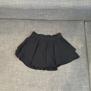 Lululemon Court Rival Black Skirt